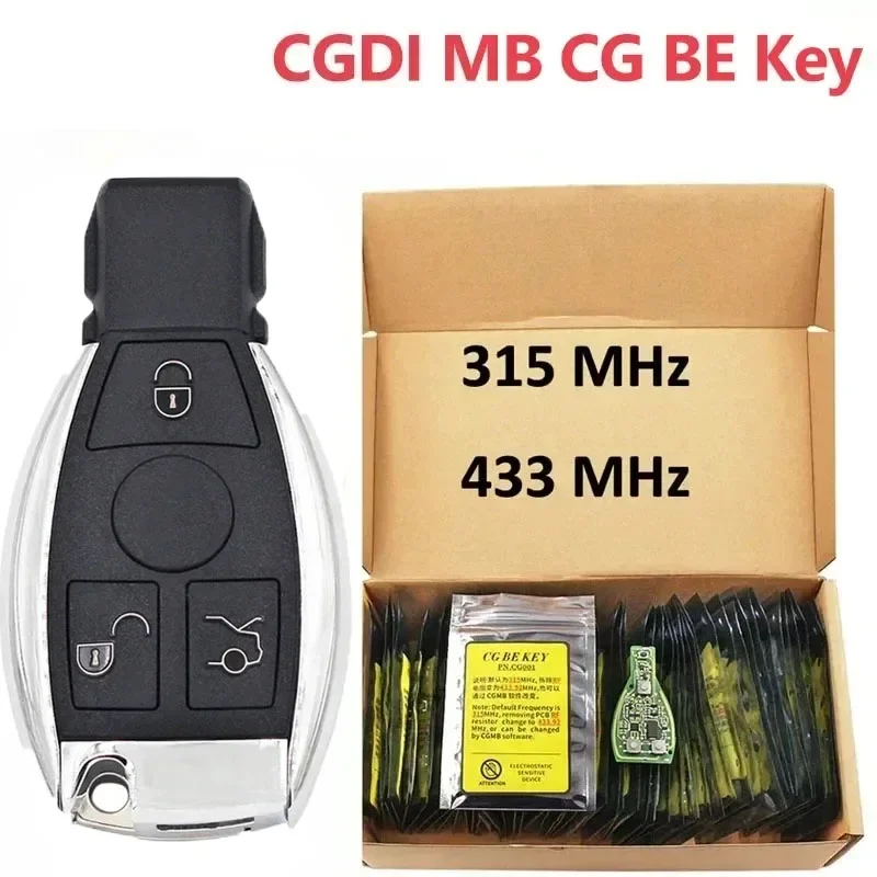 CGDI 315MHZ/433MHZ MB CG BE Key for Mercedes Benz Work with CGDI MB Programmer Support All FBS3 and Automatic Recovery