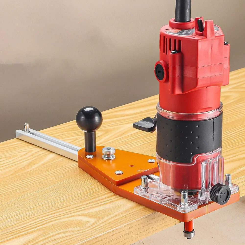 Circle Jig for Woodworking Adjustable with Precision Positioning for Trim and Groove Tasks Compatible with Router Tools