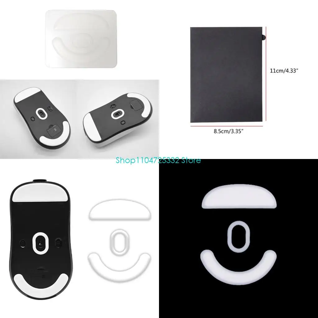 P5EA Esportstiger Ice Mouse Feet Stickers for VGN VXE Mouse Curveds Edges