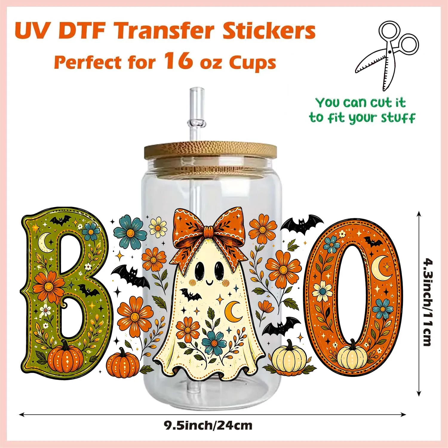 15pcs Halloween Cozy Cartoon UV DTF Sticker Party Deco DIY Decals 3D transfers printing uvdtf tumbler stickers uv dtf cup wrap