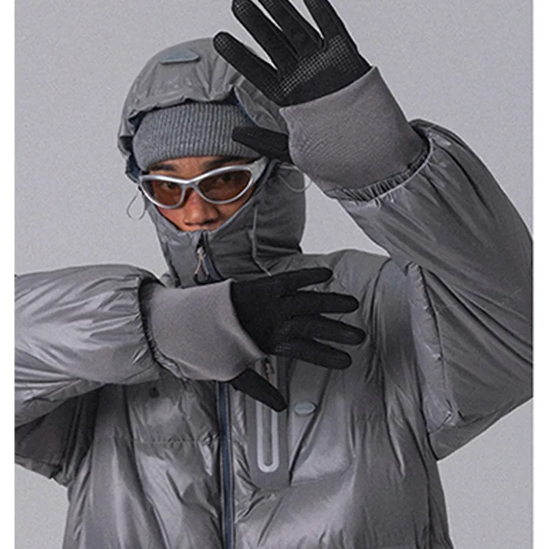 Men's Lightweight 90% Duck Down Puffer Jacket -Water-Repellent Windproof Coat with Magic Tape Closure for Outdoor Adventures