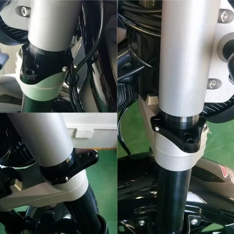 Aluminum Universal Steering Damper Motorcycle Damper Bracket Support Holder Black 27 29 30 31 32 33 34 -38 39 40 48 50 53 54 mm