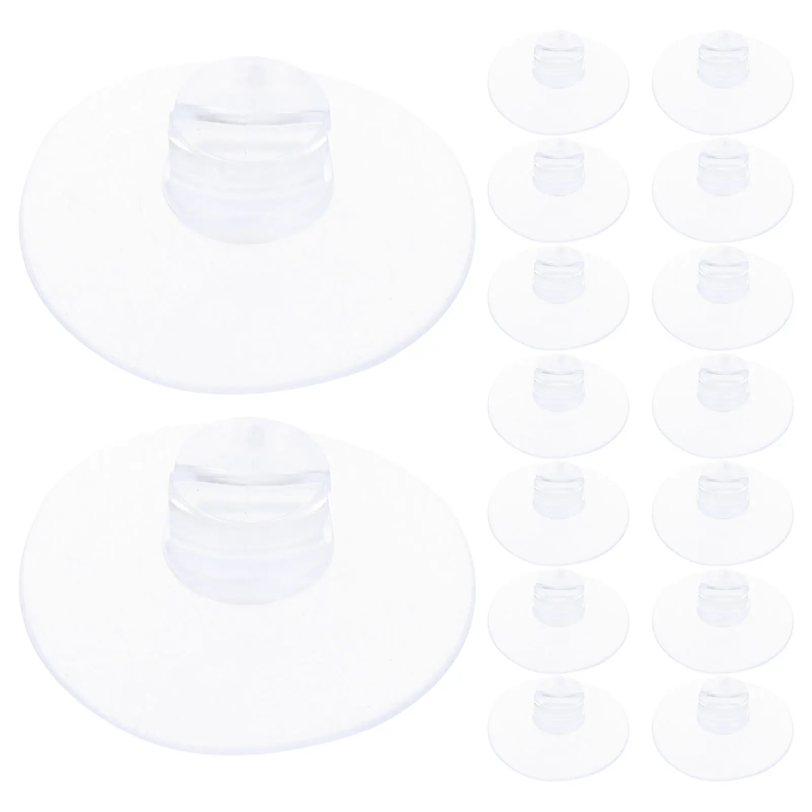 20 Pcs Open Clamp Suction Cup Cord Holders For Cables Window Cups Clip Sucker Pvc Vacuum Kitchen Clear Wire