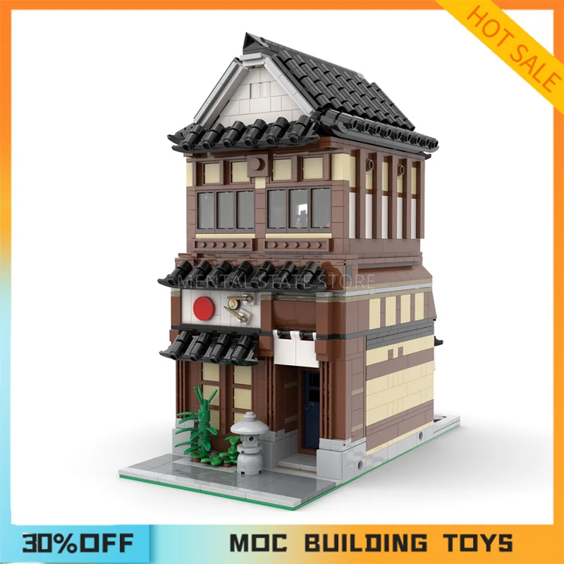 1907PCS Customized MOC Modular Modular The Sushi Restaurant Building Blocks Technology Bricks DIY Creative Assembly Toys Gifts