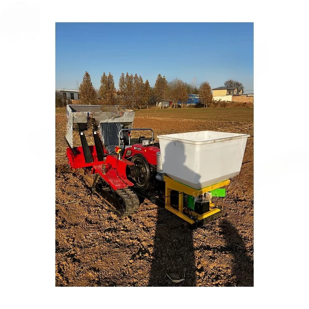 Hot Selling Small Tracked Cultivator 25Hp Small Power Cultivator Hand Cranked Micro Tracked diesel Engine Rotary Tiller
