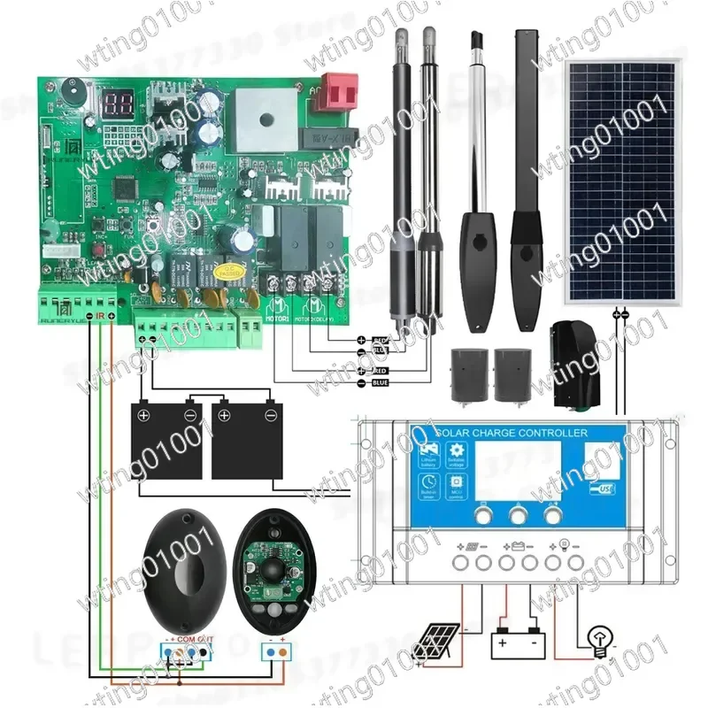 for DC 24V Control Board Compatible with Automatic Dual Arm Swing Gate Opener System Replacement Main Circuit Module