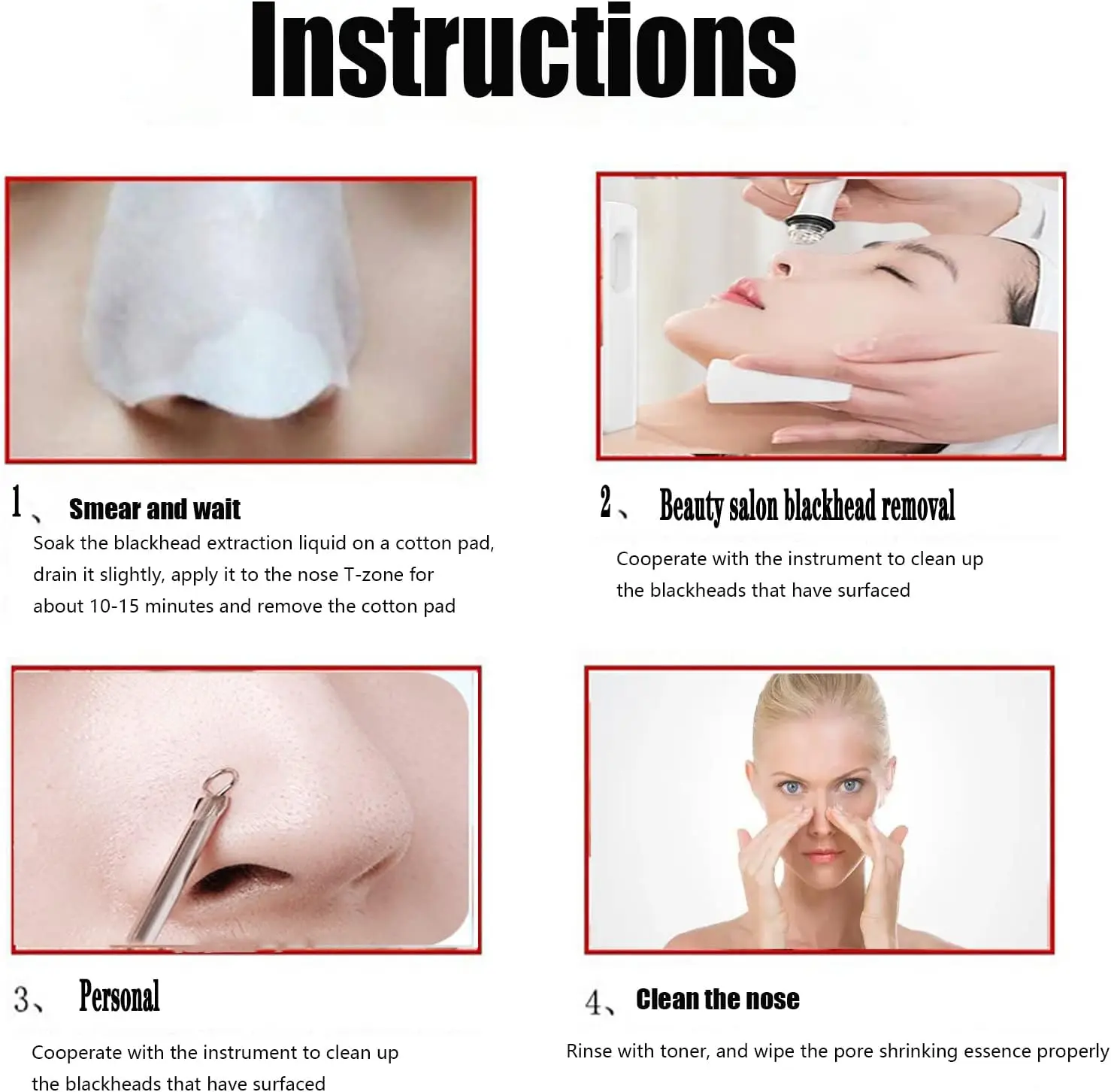 2PCS Neus Mee-eter Verwijdering Vloeistof T-Zone Diepe Reiniging Huidverzorging Porie Minimizer 400ml Peeling Oplossing Gezichtsreinigingsvloeistof