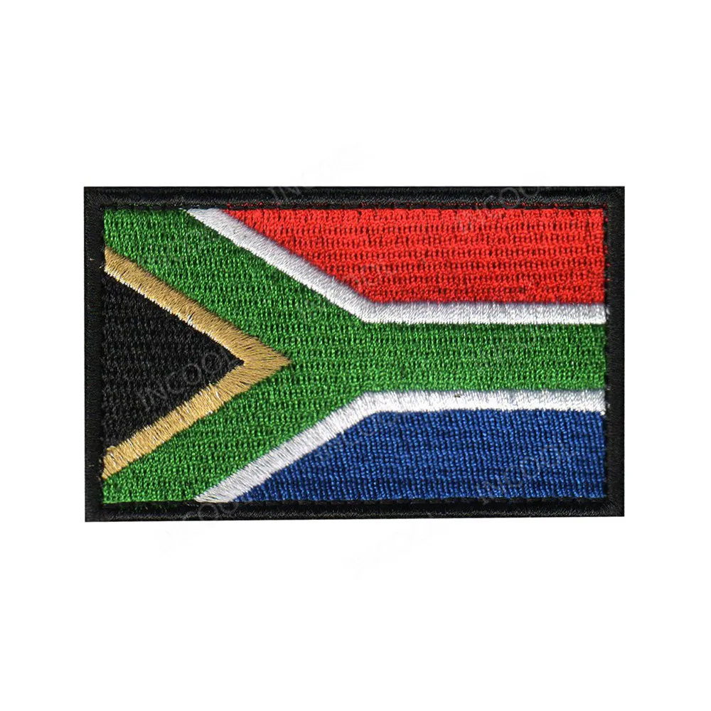 South Africa Egypt Kenya Algeria Nigeria Angola Ghana Morocco Senegal Algeria Flag Embroidered Patches Appliqued Patch For Cap