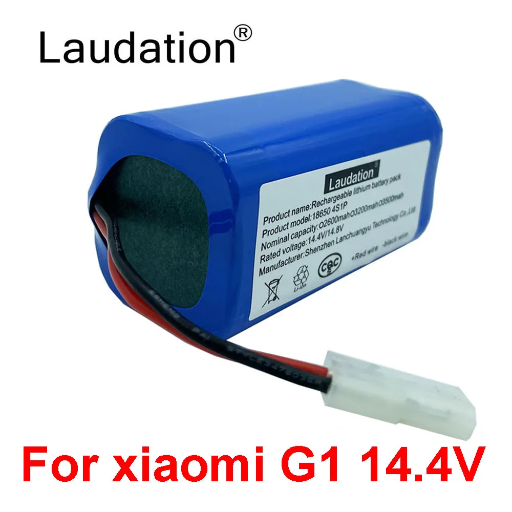 New 14.8V 2600mAh Li-ion Battery for Xiaomi G1 MI Robot Vacuum-Mop Essential MJSTG1 Robot Vacuum Cleaner 18650 Battery Pack