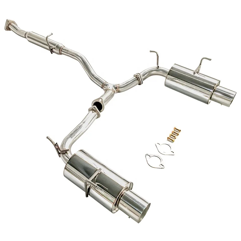 Ajuste 00-06 Honda S2000 Sistema de escape Catback de acero inoxidable de 2,5" Punta de silenciador de 3,5"