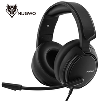 NUBWO N12 Headsets Gamer & PS4 Headset,3.5mm Surround Stereo Gaming Headphones with Mic Soft Memory Earmuffs for PC,Laptop, PS3