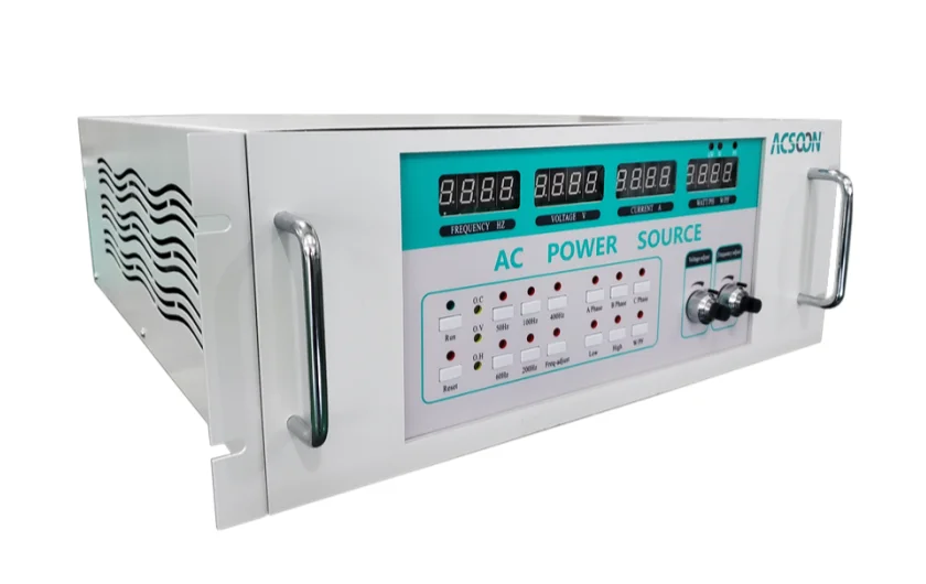 ACSOON AF60W 1kVA 3 Phase 19 Inch Rack Mounted High Frequency AC Power Supply Converter Industrial Grade Industrial Power Supply view 4