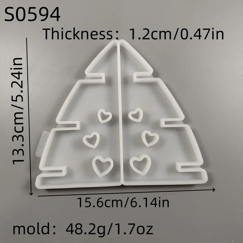 DIY Shelf Hollow Love Support Board Gypsum Candle Silicone Mold Candlestick Desktop Ornament Epoxy Resin Mold Crafts Decoration