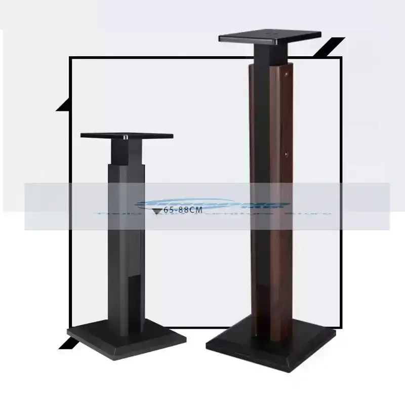 1 Pair Bookshelf Speaker Stand Support Surround Floor Stand Solid Wood Bookshelf Box Foot Stand Wood HIFI Rack