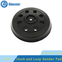 1Pcs 5 Inch 9 Hole Sanding Pad 3 Screw Hole Backing Plate 125mm Replacement Sander Hook and Loop Compatible with PEX12 A PEX 125