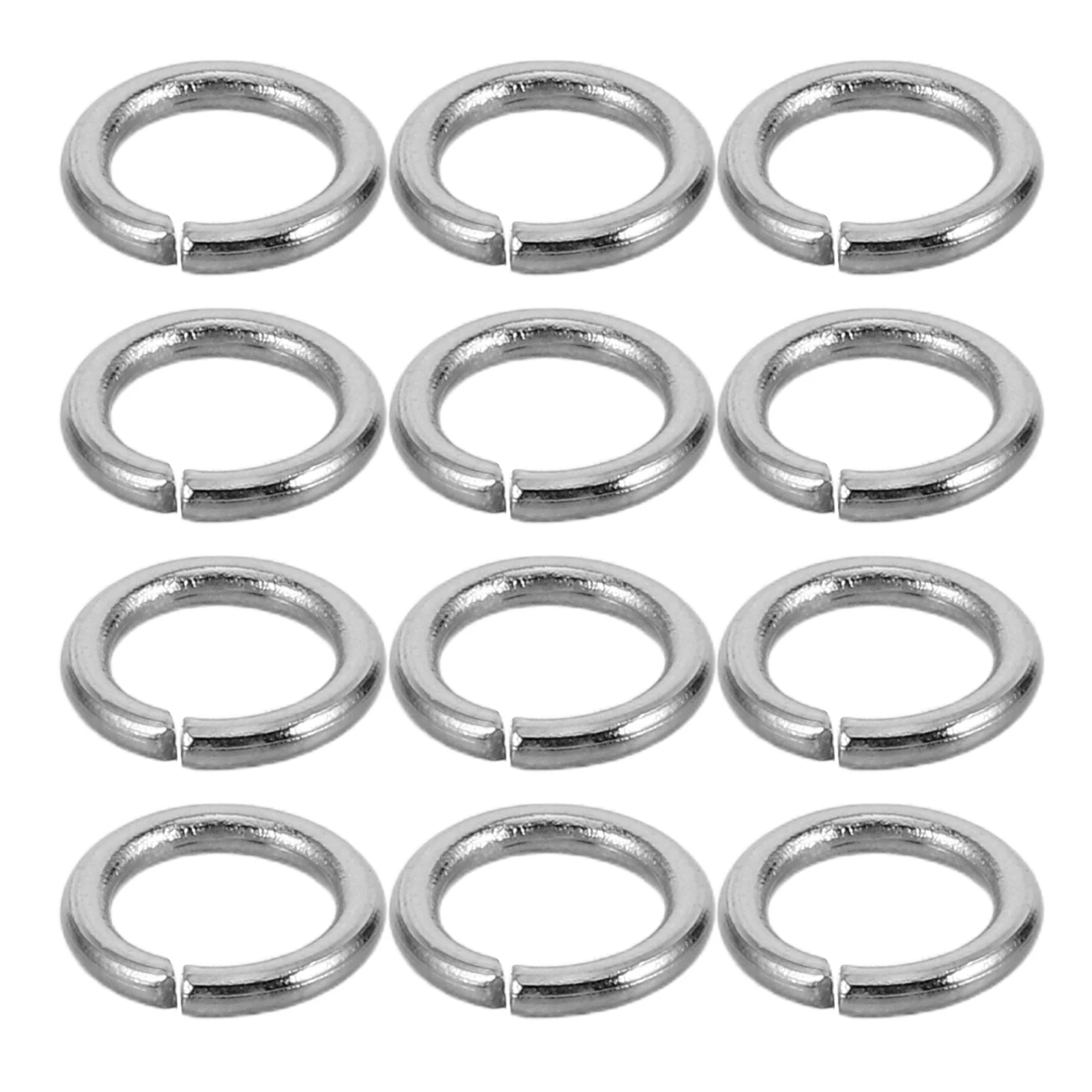 

1000pcs Stainless Steel Jewelry Connector Rings Durable Smooth For Diy Bracelet Necklace Making Bulk Craft Supplies Closed Flat