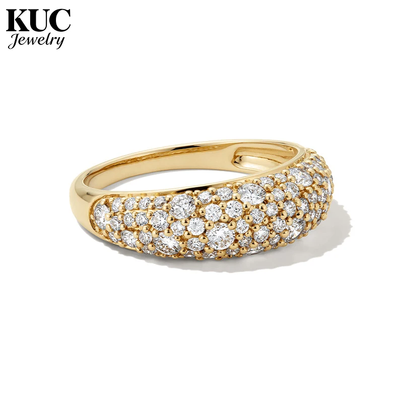 

Элитное ювелирное кольцо с куполообразным паве из выращенных в лаборатории цирконов для женщин, из стерлингового серебра 925 пробы, оригинальное, с итальянским сертификатом.