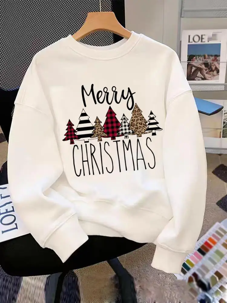 

Lovely Tree Festival Trend 90s Clothing Christmas Holiday New Year Pullovers O-neck Fashion Female Women Graphic Sweatshirts