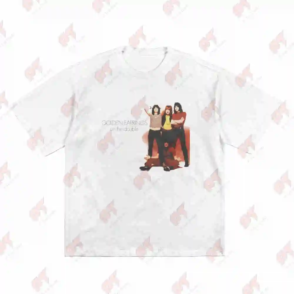 Golden Earring On The Double Short Sleeve Tee 100% Cotton T-Shirt