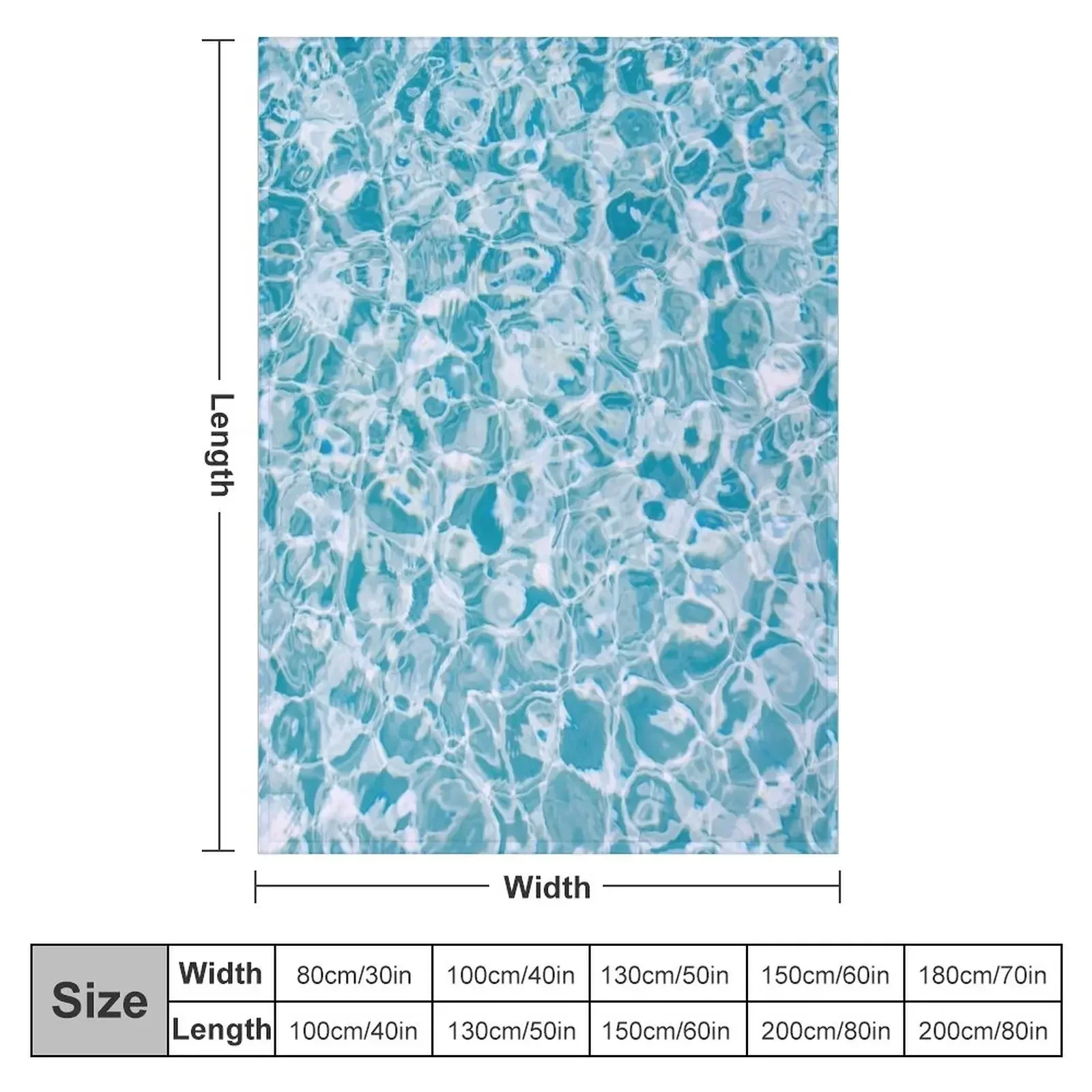 Water 2 Throw Blanket couch cozy soft plush fuzzy picnic outdoor blanket