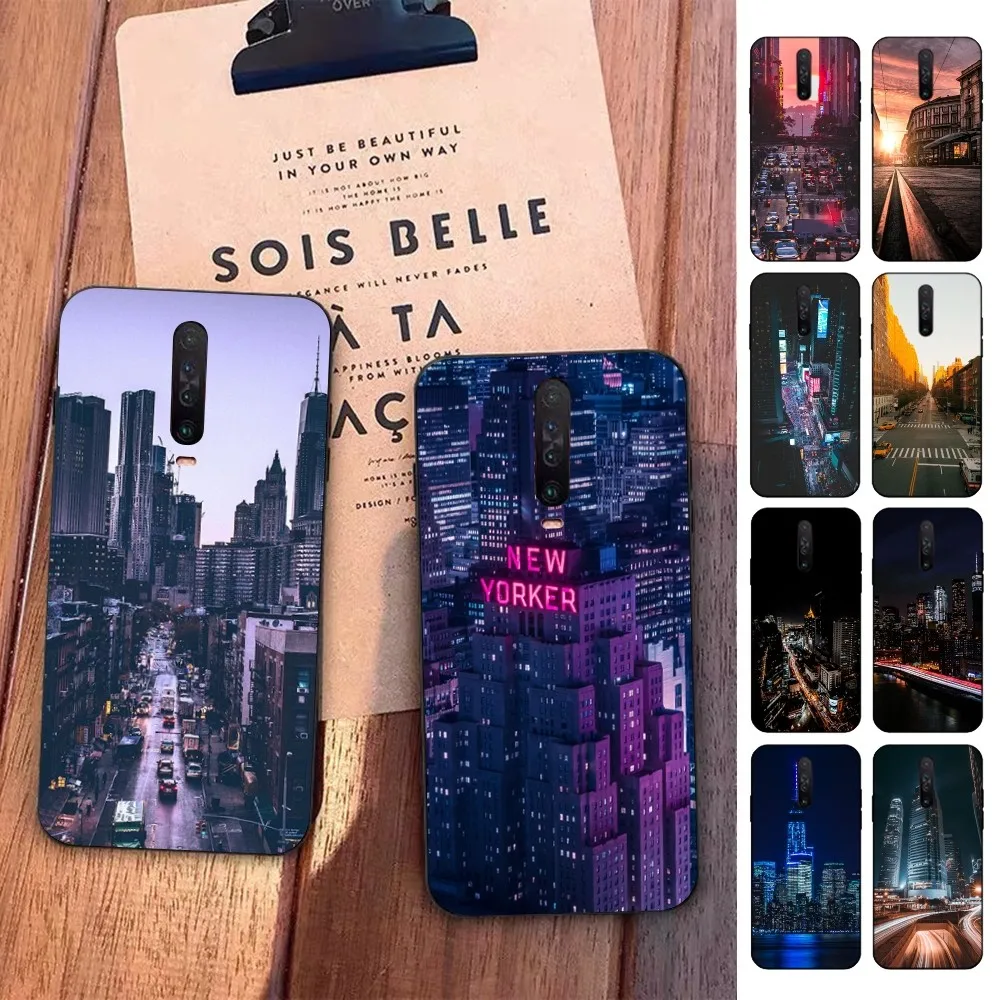 

City Lights Phone Case For Redmi 5 6 7 8 9 10 plus pro 6 7 8 9 A GO K20 K30 K40 pro plus F3 Fundas