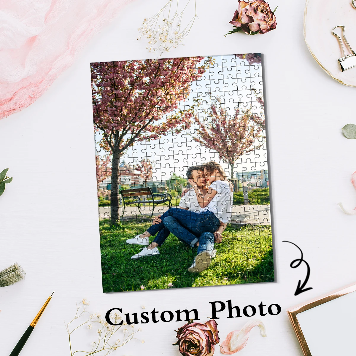 Personalisiertes Foto, personalisiertes Bild, personalisierte Dekompressionsrätsel für Kinder, Spielzeug, Weihnachtsgeschenke, bedeutungsvolles Gedenk-Gi
