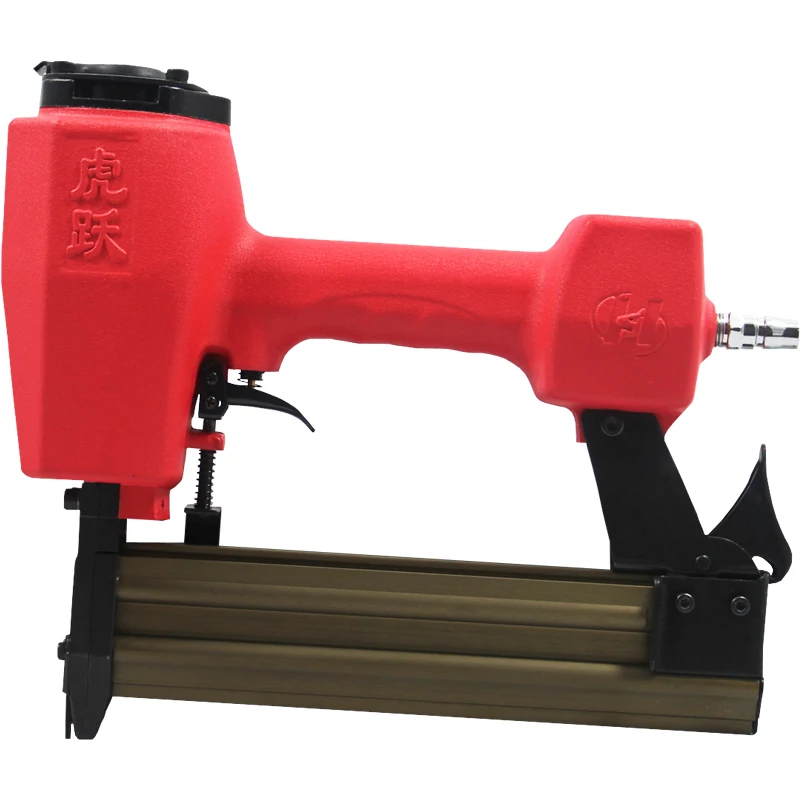 ^For Huyue 50 Straight Nail Gun No Stuck Decoration Gun Pneumatic 50 Steam Grab Row Air Nail Gun Woodworking Nail