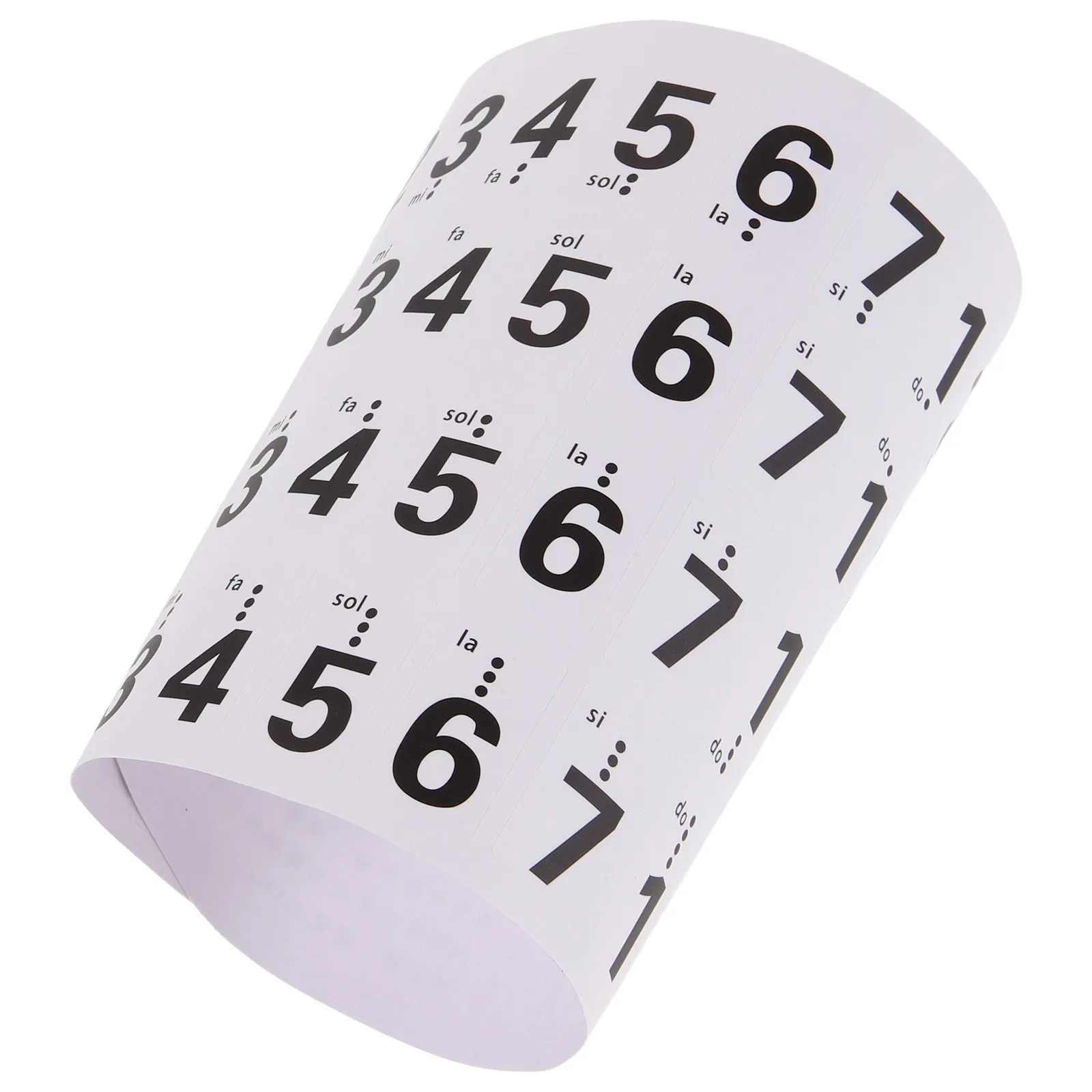 1Set Piano Key Stickers for Beginners Professional Keyboard Number Labels Anti-Sweat Wear-Resistant No Residue Piano Learning