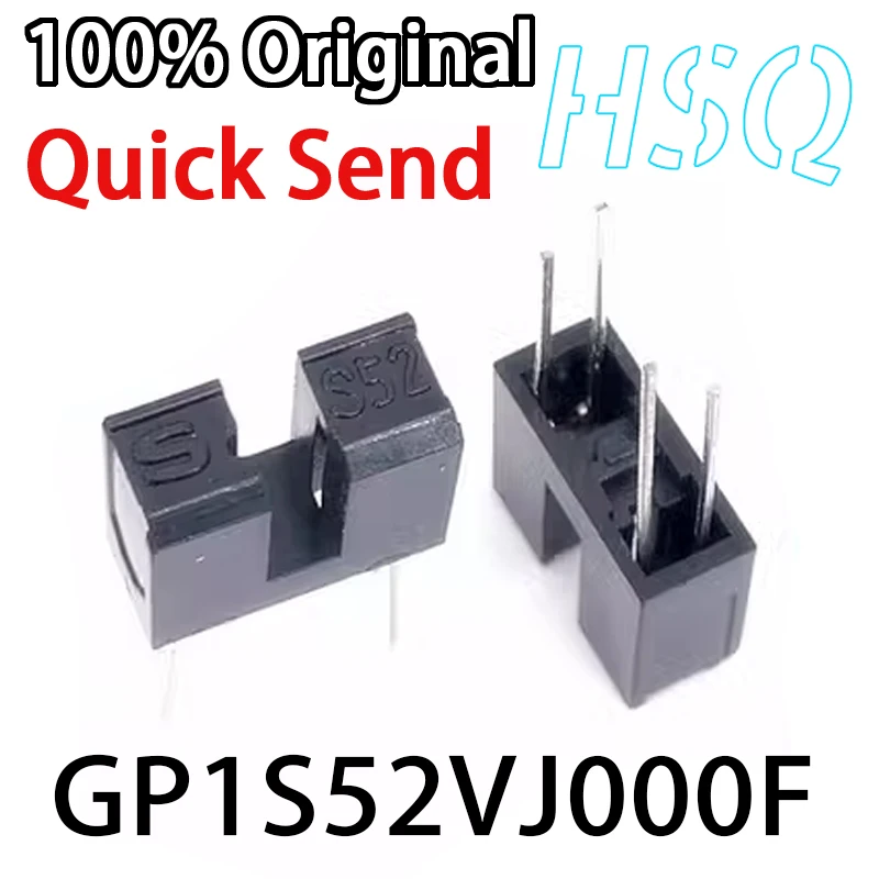 1PCS New GP1S52 Slot Type S52 Photoelectric Opposed Photoelectric Switch Sensor GP1S52VJ000F Slot Width 3MM