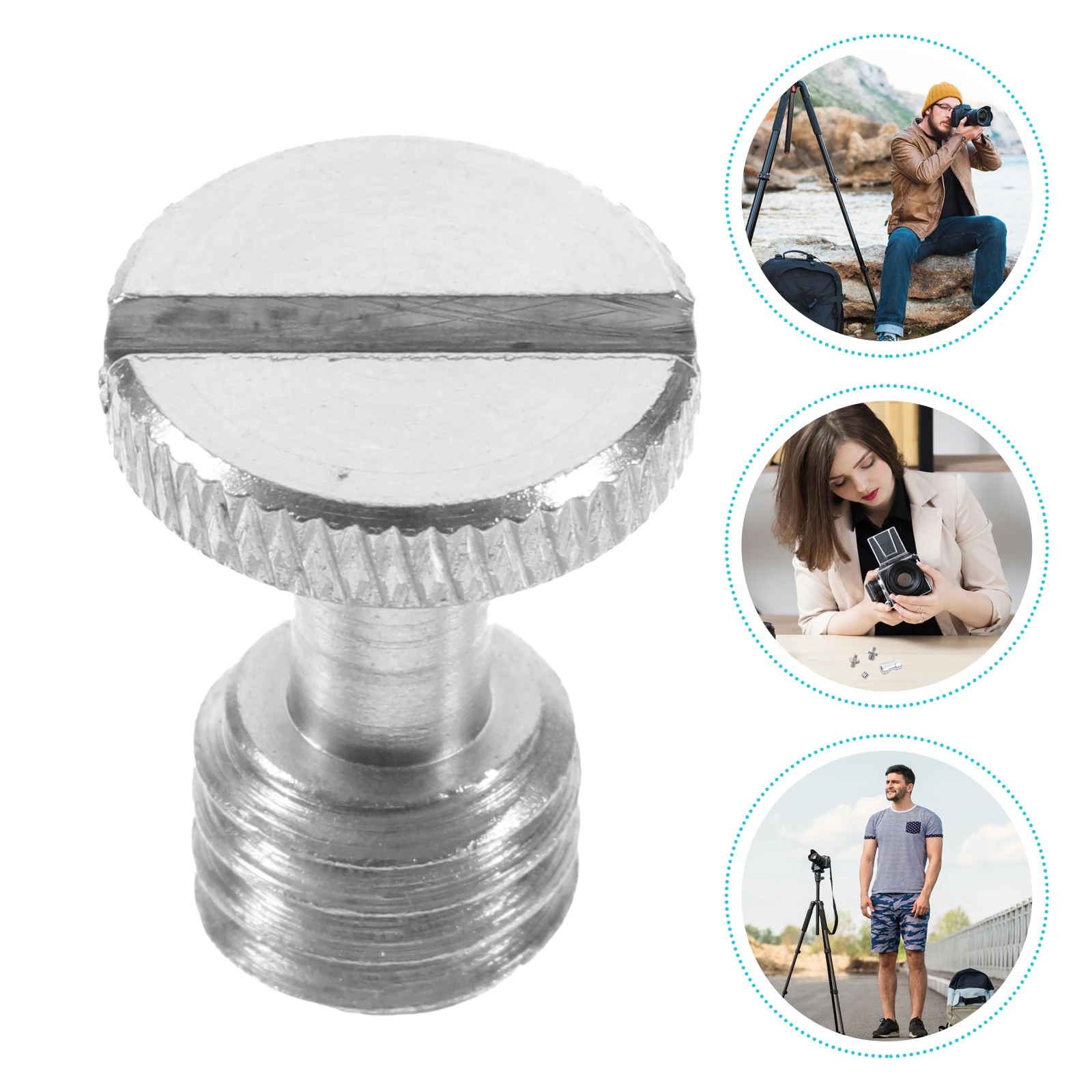 

5pcs Camera Thumb Screw 3/8 Inch Quick Release Adapter Tripod Mount Screw Camera Dslr Stable Fixed Iron Lightweight
