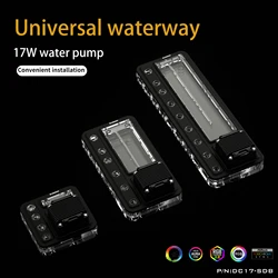 Barrow Universal Integrated Pump Water Cooling Distro Plate 120/240/360MM Waterway Board for Computer Water Cooling Components
