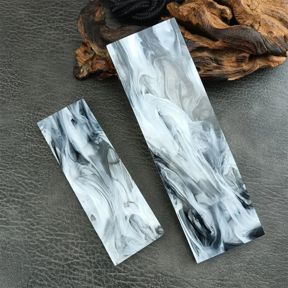 1 Stück Acryl-Griffmaterial für DIY-Messergriffherstellung PMMA Marmor-Acryl-Schablone Bastelbedarf in Zwei Größen