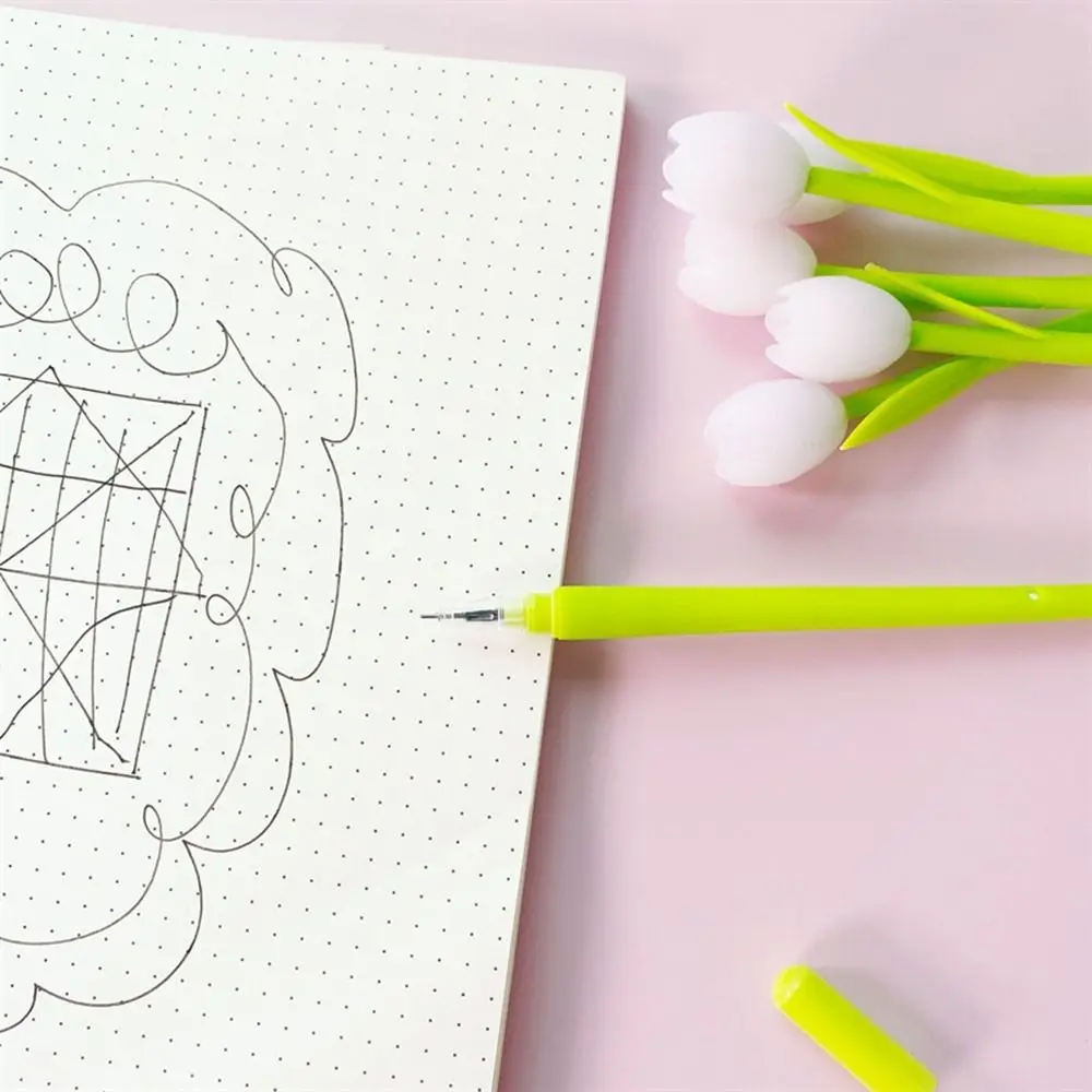 

Shape 0.5mm Pen Writing Supplies Macaron Color Flower Shape Signature Pen Stationery Supplies Neutral Pen Discoloration Gel Pen