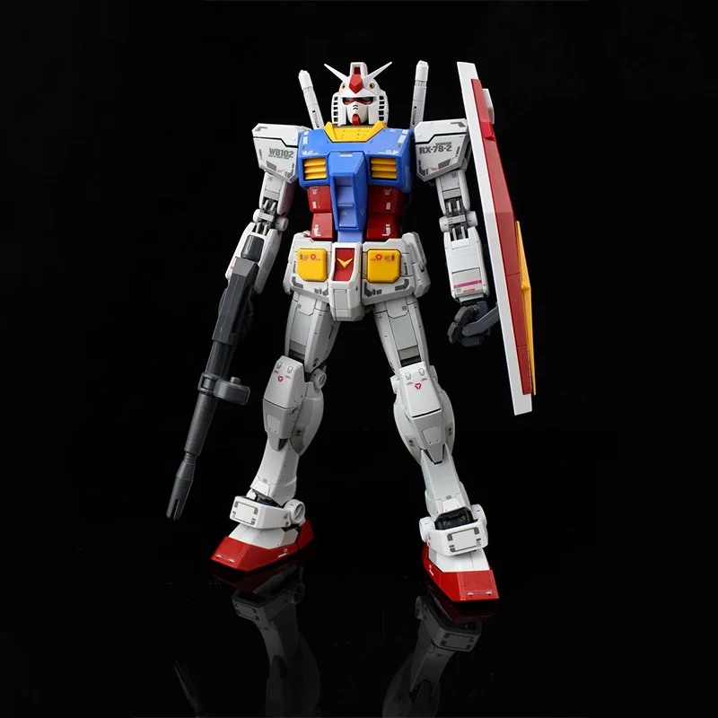 BANDAI Anime In Stock MG 1/100 RX-78-2 GUNDAM Ver.3.0 MOBOLE SUIT GUNDAM Model Kit Assembly Plastic Action Toy Figure Gift