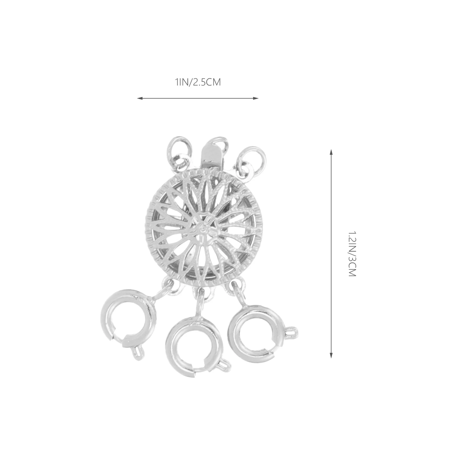 

2pcs Layered Necklace Buckle Connector Diy Jewelry Closure Converter Metal Clasp Replacement For Multi-Row Bracelet Necklace