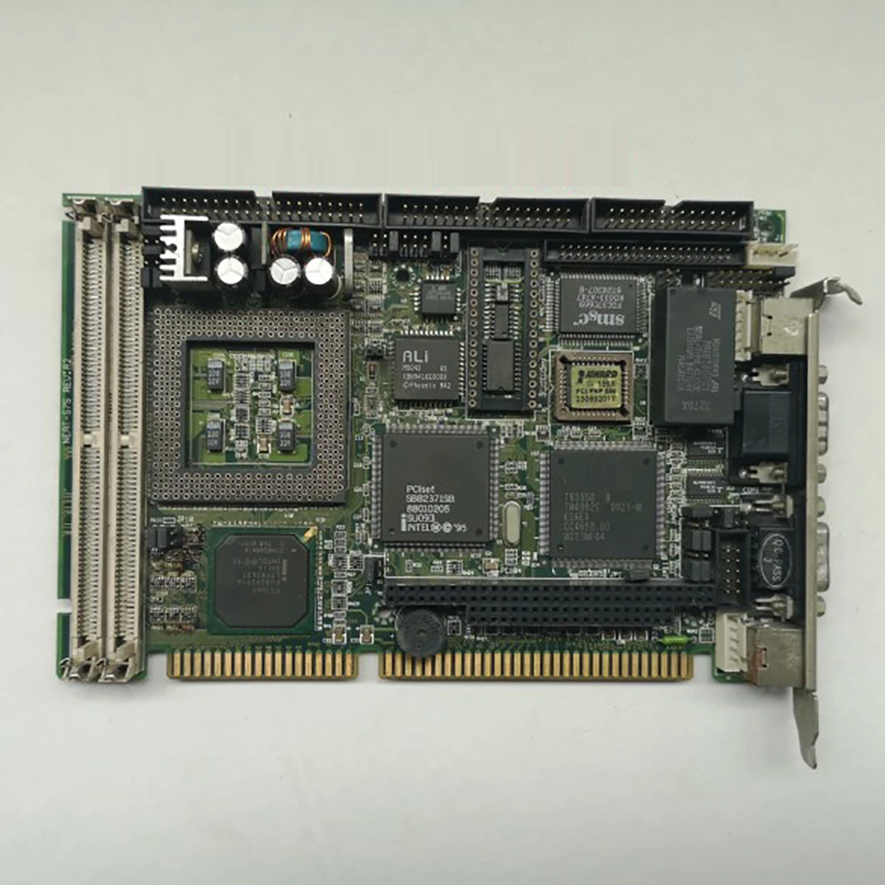 Industrial Control Motherboard 586 Half Long ISA With CPU Memory NEAT-575 REV:A2