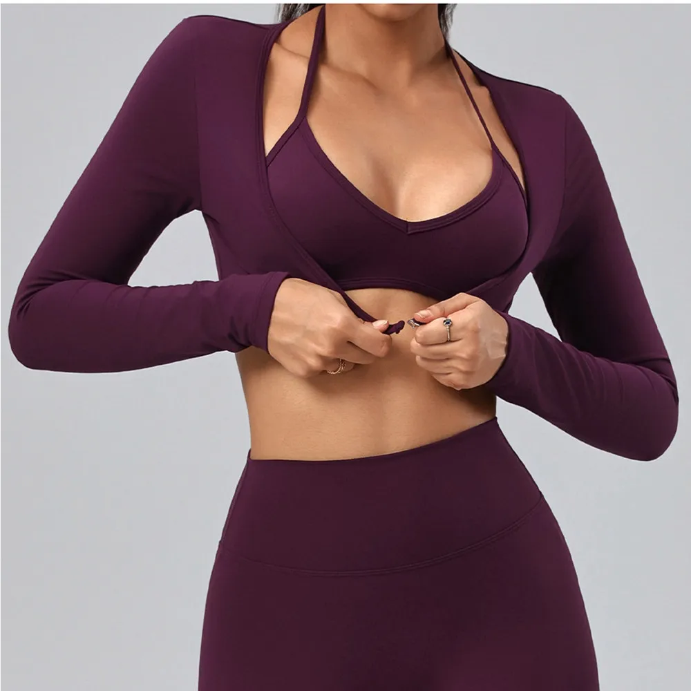 Nude High Waist Women's 3/4 Yoga Pants Hip Lifting Capri Leggings Gym Sweatpants Sports Legging for Female Activewear XP79