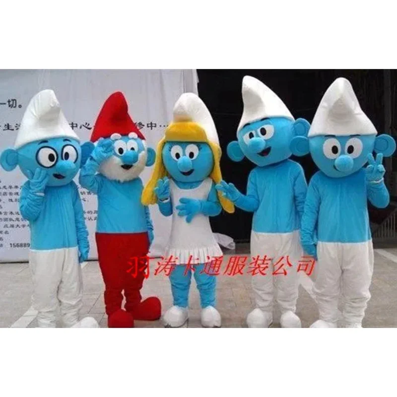 

DY2025Рождество, индивидуальный заказ, костюм талисмана синего духа, персонажи мультфильмов, наряды для выступлений на сцене, рекламная одежда