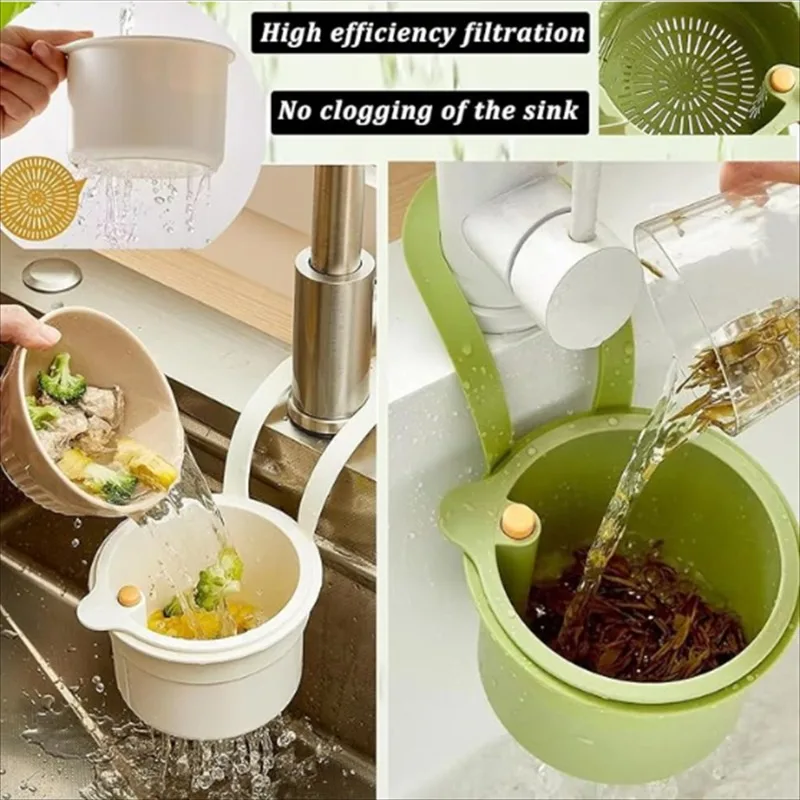 New Arrival Detachable Hanging Kitchen Sink Strainer Basket Household Cleaning Tool For Kitchen Food Residues Filtering