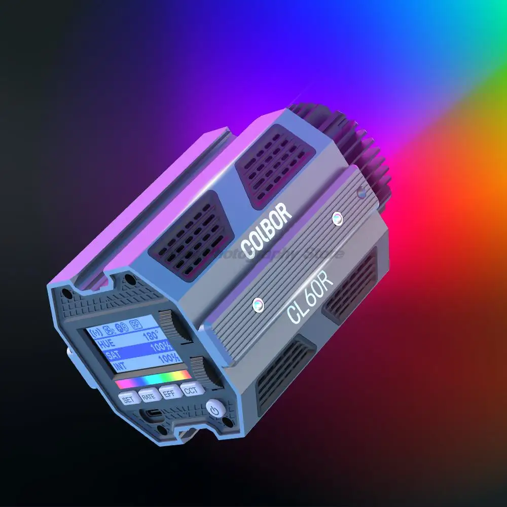 COLBOR CL60R,CL60 RGB Video Light Full Color 2700K-6500K APP control Bowens Mount Photography COB Lighting