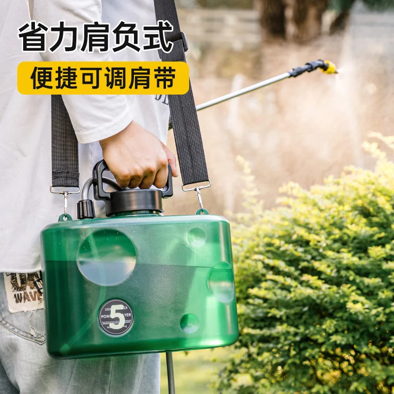 حار بيع مسقاة في الهواء الطلق سميكة المحمولة الكهربائية سعة كبيرة رذاذ الماء على ظهره دلو #4