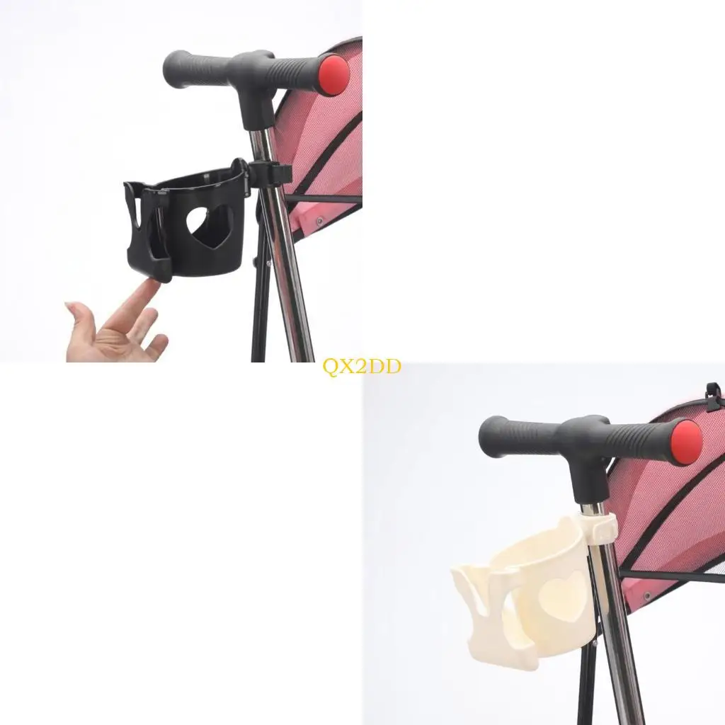 

Convenient 2 In 1 Strollers Cup Holder with Bottle Compartment and Secure Phone Holder for Parents Travel Outdoor
