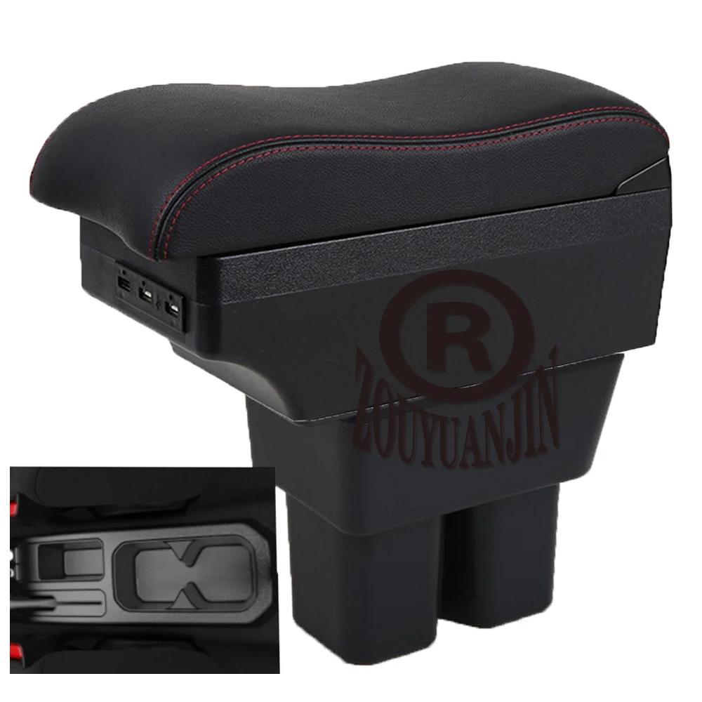 

For Car Suzuki Jimny Armrest Box Central Content Interior Arm Elbow Rest Storage Case Car-styling with USB Cup Holder