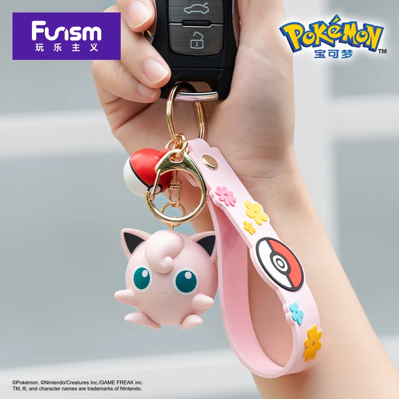Anime Pokemon Figuren Snorlax Mimikyu Cubone Schlüsselanhänger Autoschlüssel Schulranzen Rucksack Dekoration Schreibtisch Dekoration Spielzeug Geschenk – Detail 8