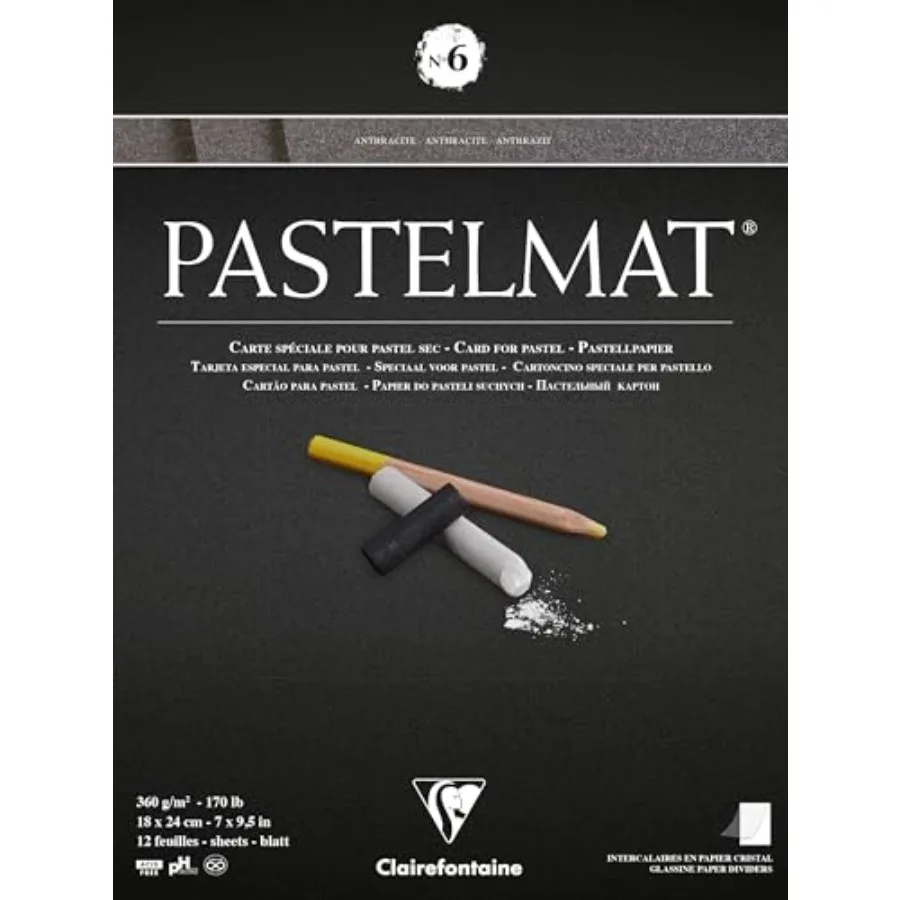 

Ref 900C - Пастельный матовый материал Pastelmat. Бумага для рисования - 0 г/м² - Антрацит - Специально разработана для использования с пастелями