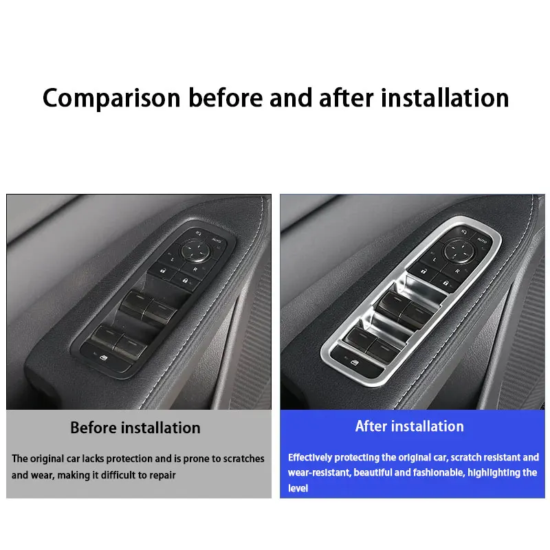 For Lexus RX 350h 300 500h 2023 2024 2025 2026 Car Interior Window Lift Switch Decorative Frame Air Vent Sticker Accessories