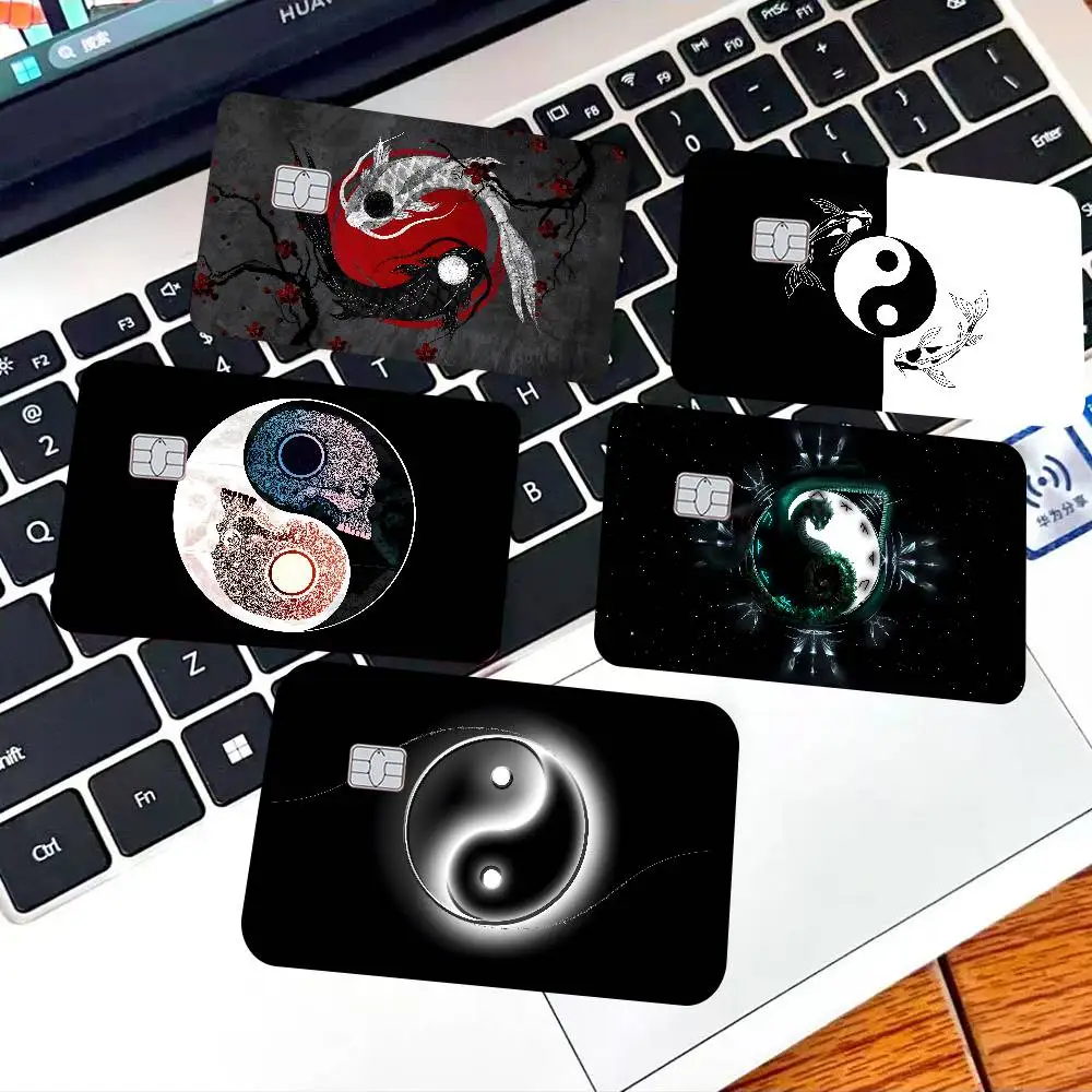 Mystic ANCIENT Tai Chi Bagua Yin Yang Anime Young Creidt Card Debit Card Sticker Film Case Front Tape for Small Big Chip No Chip