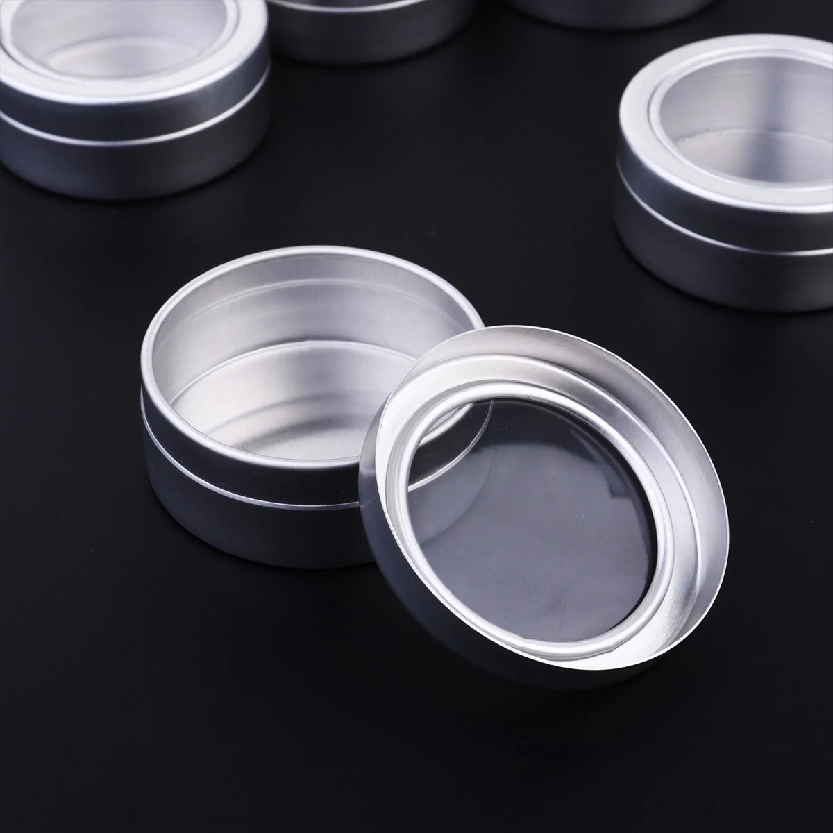 

15pcs Empty Makeup Cases Candles Containers Jars Empty Pot 25ml Empty Aluminium Boxes Cream Jar Sealed Case for Home Travel