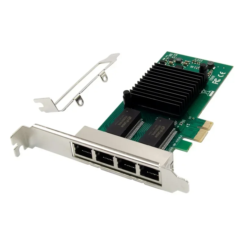 PCIE X1 chip Intel I350AM4 Quad-Port Gigabit Ethernet 4 port PCI-E X1 Lan Adapter Network Card