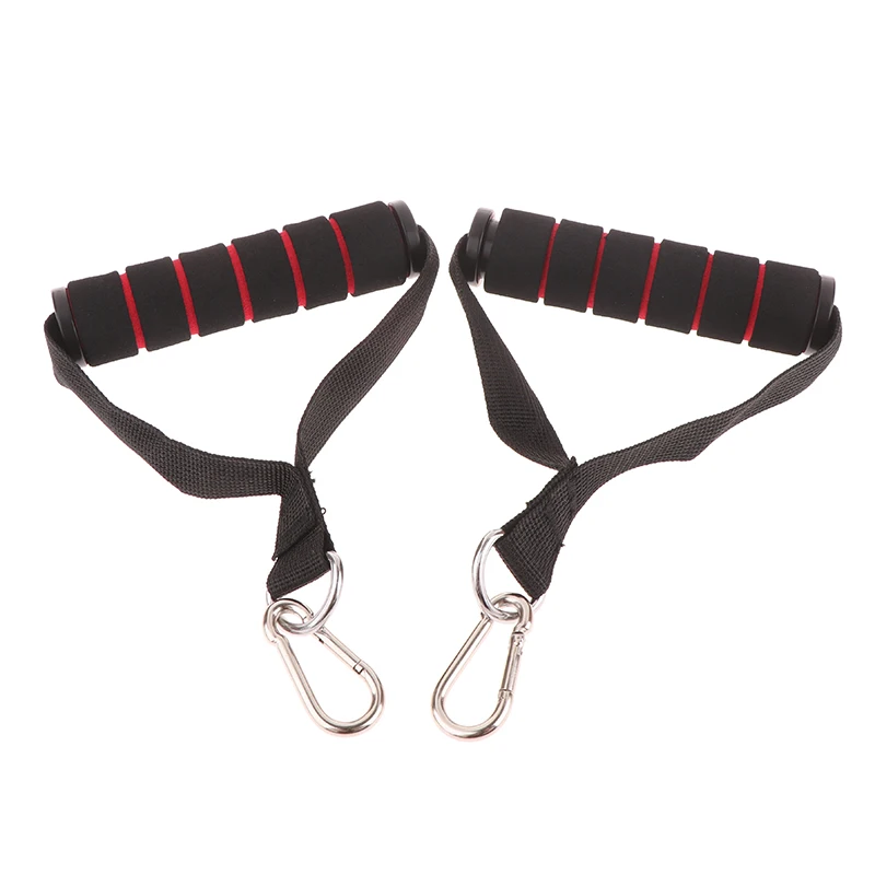 D-Ring Metal Gym Handles Heavy‑Duty Cable Machine Grip With Hook For Yoga Power Bands Strength Training Home Fitness Workout Acc